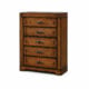 Vienna Dark Tivol chest of drawers with five spacious storage drawers