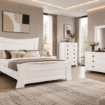 Zecna Queen Bed – White Wash