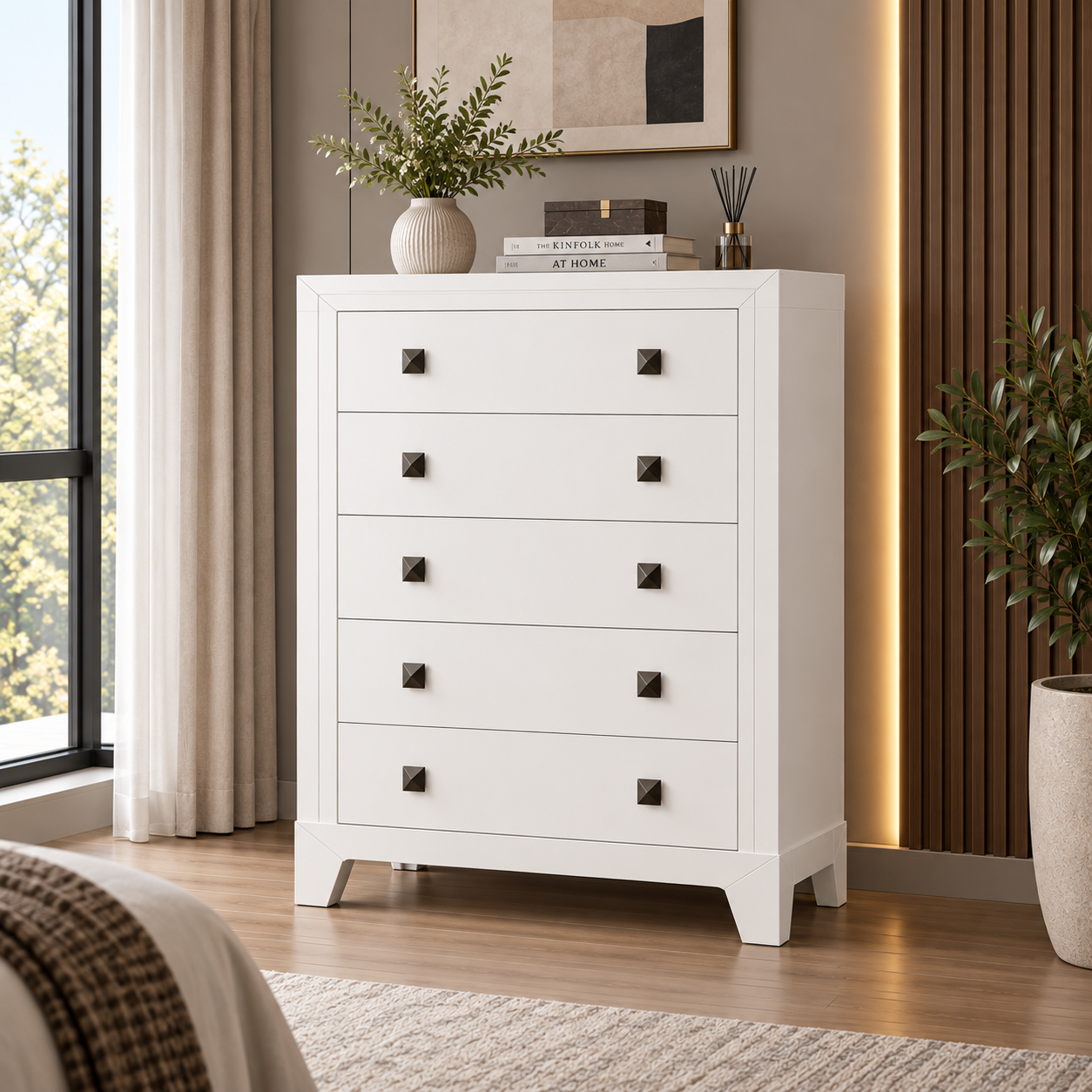 zecna-white-cod Zecna Chest of Drawers – White Wash - Image 1