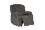 New Crescent single dark grey recliner chair with extended footrest