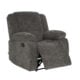 New Crescent single dark grey recliner chair with extended footrest