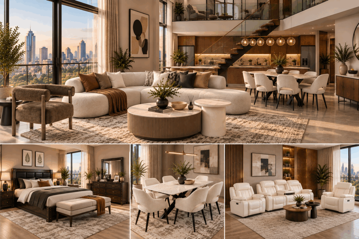 Different furnitures and how they affect different spaces