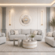 Alto 6 seater grey sofa in a modern living room