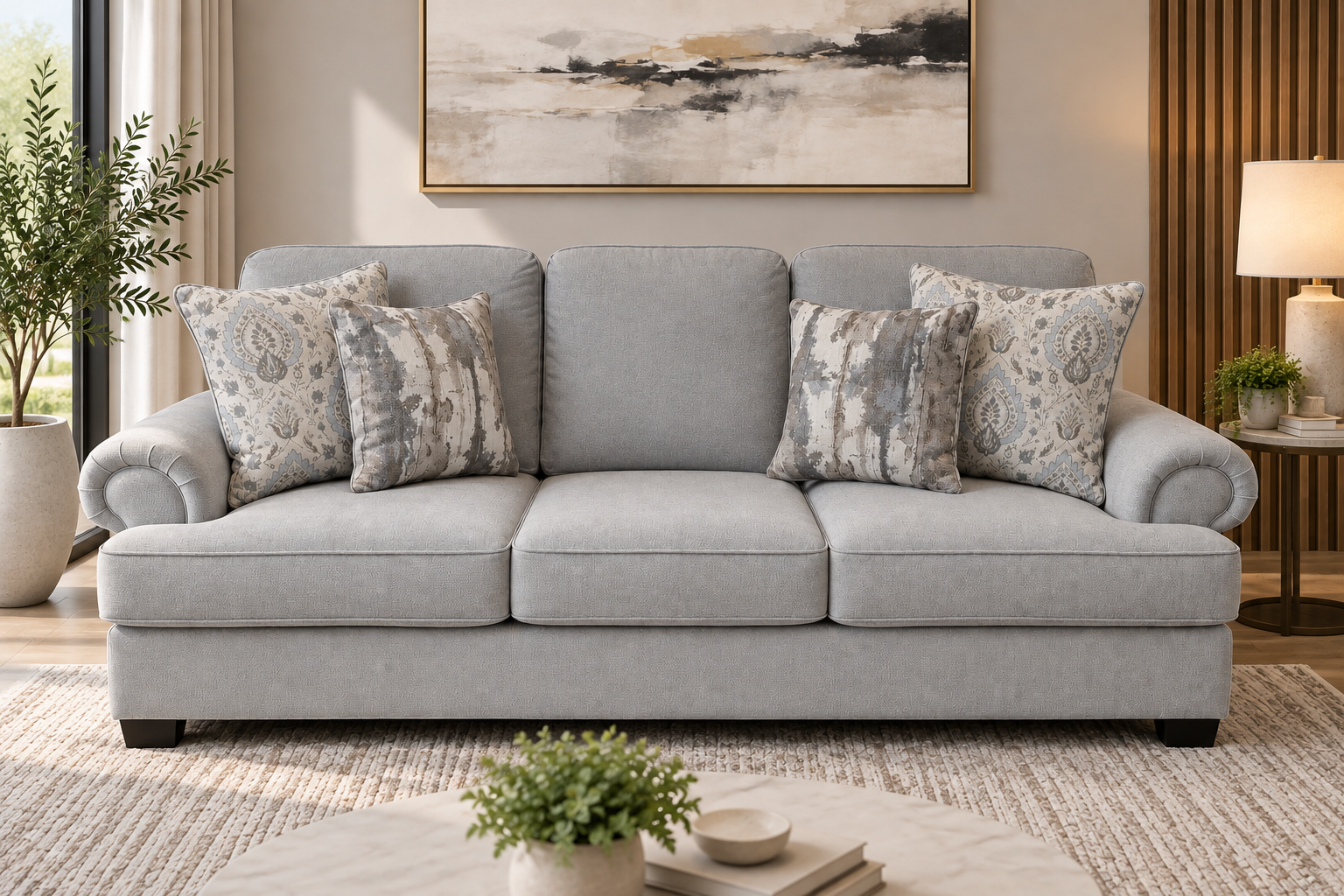 nettington-three Nettington 3 Seater Sofa - Image 1