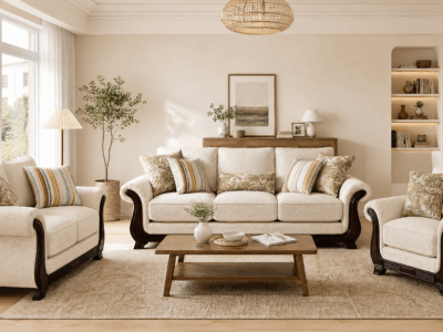 Calgary 1 6 Seater Sofa in Beige from Victoria Homestore Kenya