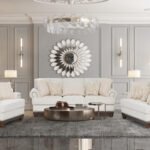 New Belmont 6 Seater Sofa Set – Cream